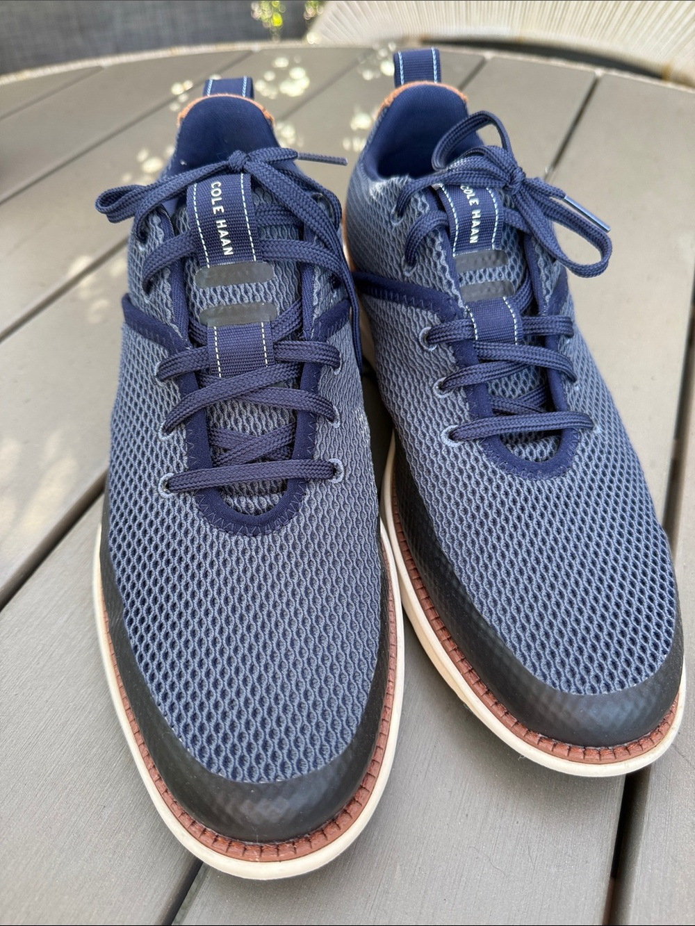 Cole Haan Navy Mesh Sneakers